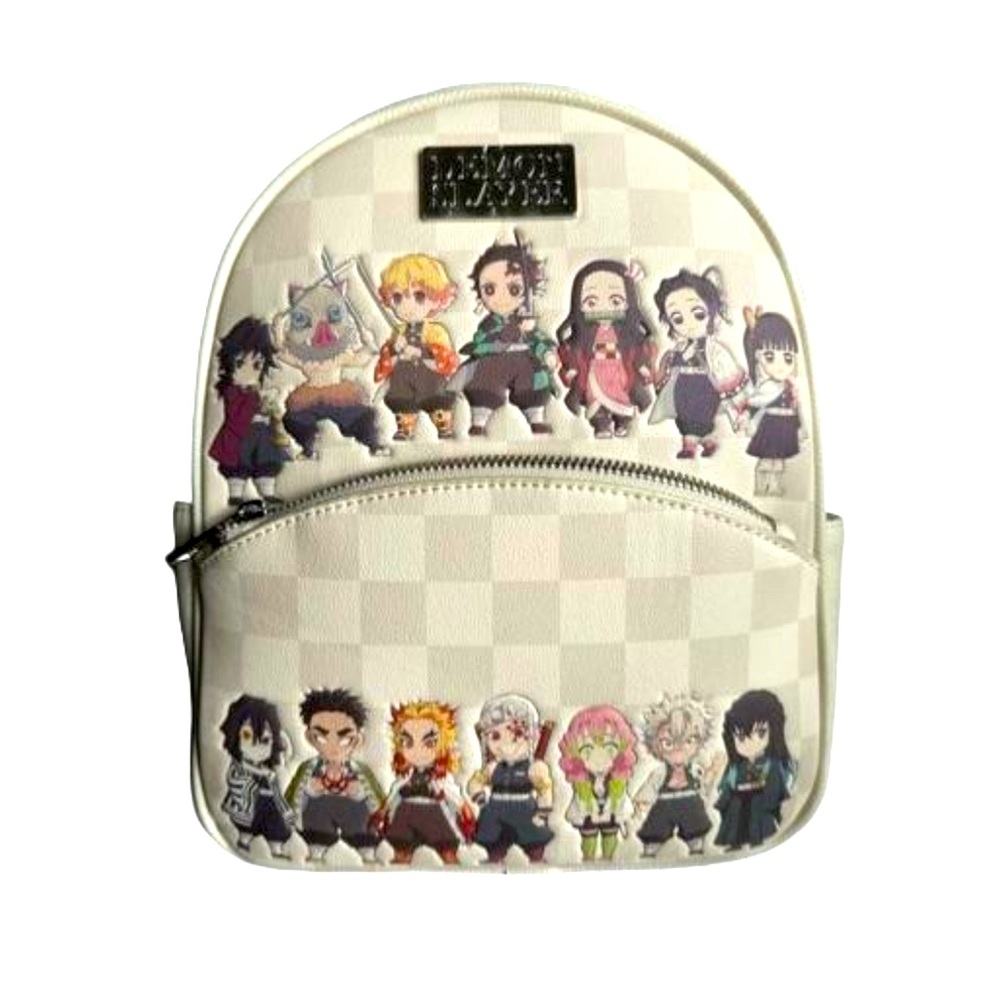 Demon Slayer: Kimetsu no Yaiba Checkered Group Portrait Mini Backpack